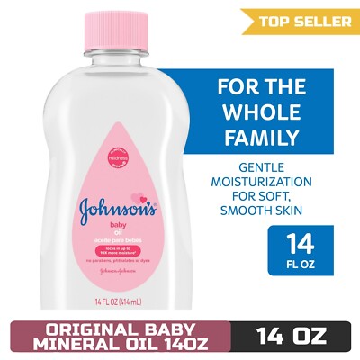 Johnson's Baby Oil, Original Mineral Oil, 14 fl oz