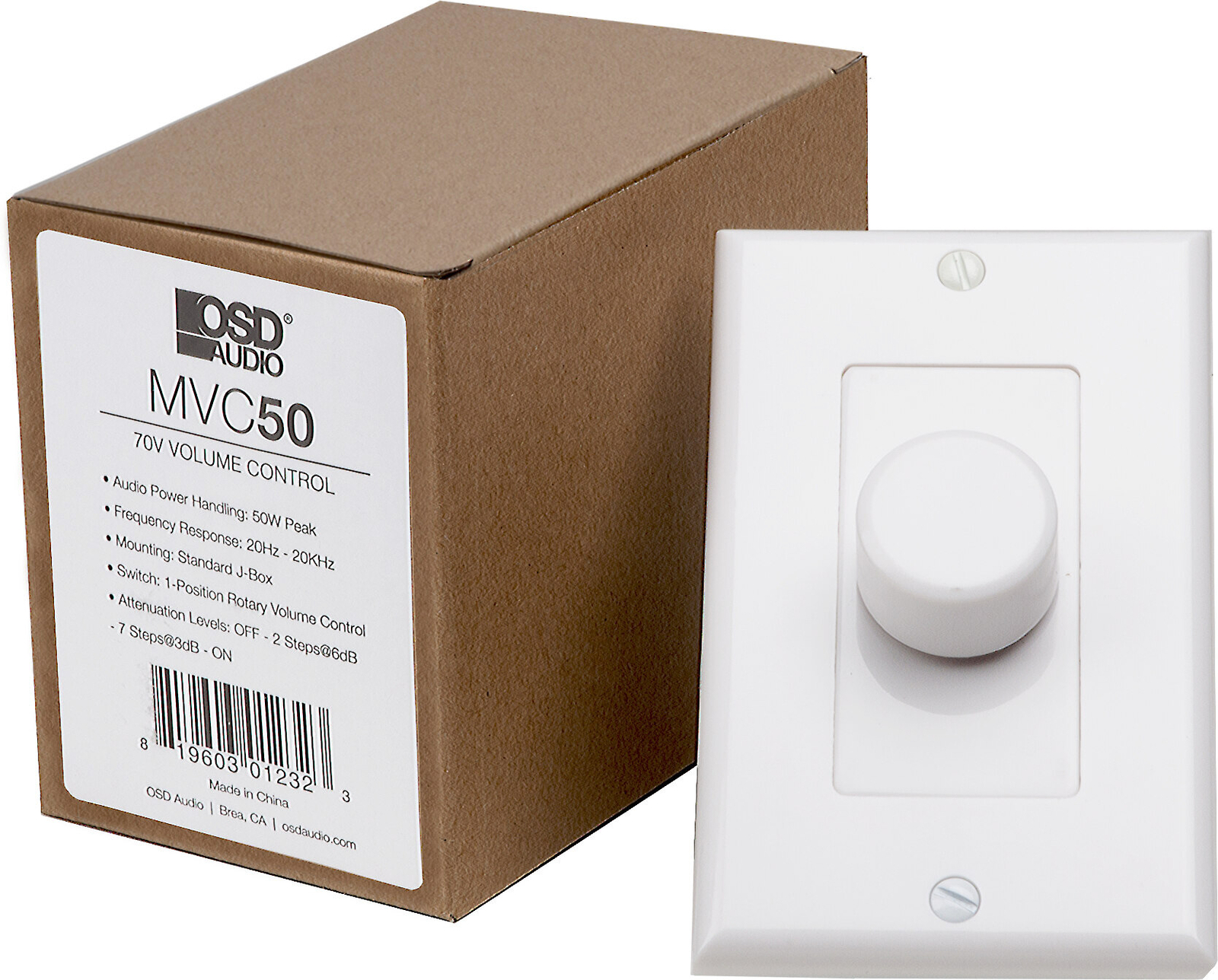 Экранный регулятор громкости MVC-50 70 В 50 Вт 5790₽