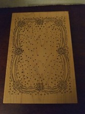 Very Large Background Rubber Stamp, 8 In.x5.5 In.