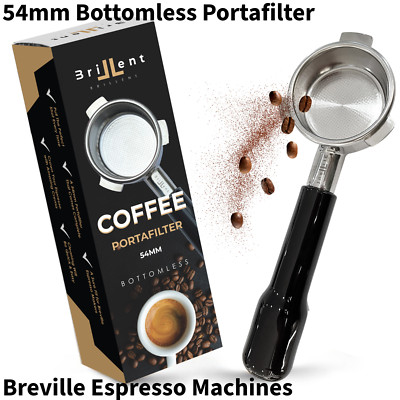 54mm Bottomless Portafilter Breville 54mm Fit with Double Shot Filter Basket