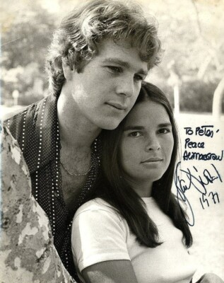Ryan O'Neal & Ali McGRAW signiertes ''''LOVE STORY'''' Foto - Filmschauspieler - Nachdruck