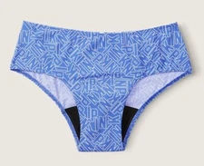 Victoria's Secret Pink PERIOD PANTY Hipster MEDIUM New blue logo