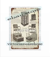 1936 barber shop equipment Theo. A. Kochs chairs furniture Chrometal metal tin