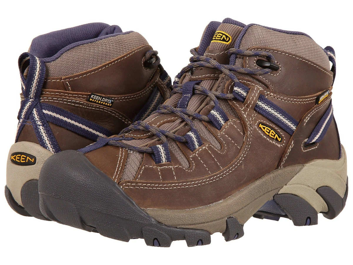 KEEN Women s Targhee II Mid Waterproof Hiking Boot Goat Crown Blue Select Size