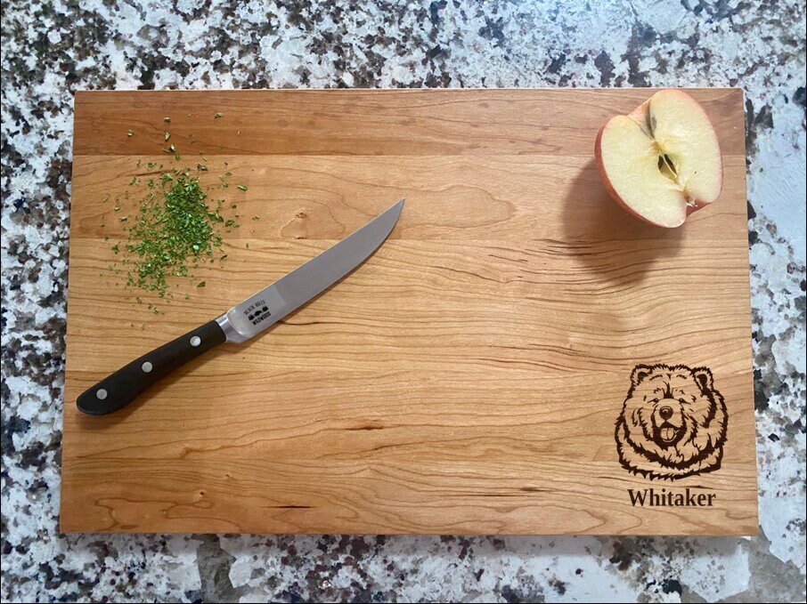 Chow Chow Dog Cutting Board | Dog Breed Charcuterie Board | Custom Serving Tray