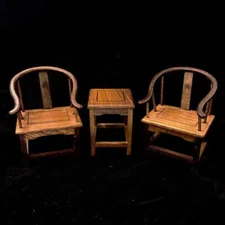 1/6 Scale Vintage Chinese Taishi Chair Coffee Table Scene Ornament Miniatures