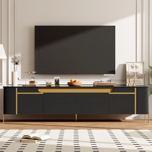 TV Stand Entertainment Center TV Media Console with 4 Drawers for TVs up to 80'' - Picture 3 of 48