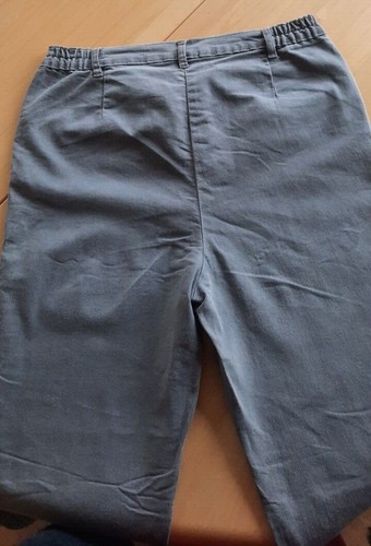 Damen Jeans Hose Freizeit Stretch Gerade Dehnbund Grey Denim Gr. 42 Neu - Bild 2 von 4