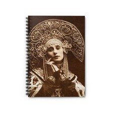 Russian Ballerina Anna Pavlova Spiral Notebook - Ruled Line for Creative Minds