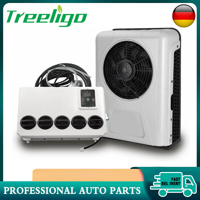 12V Split 12000 BTU Truck Cab Air Conditioner AC Fits Semi Trucks RV Caravan Bus