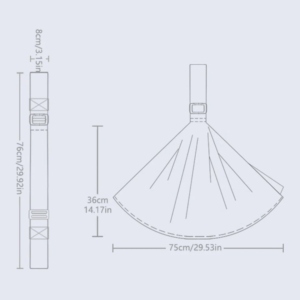 Mochilas ajustables para bebés recién nacidos envolventes de algodón de seguridad Foto 2 de 4