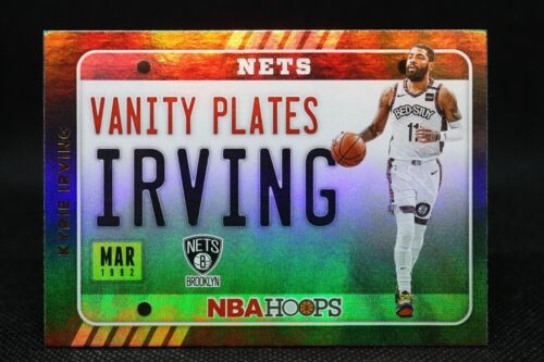 2020-21 Panini NBA Hoops Vanity Plates Holo Refractor Kyrie Irving #11 NETS - Picture 1 of 2