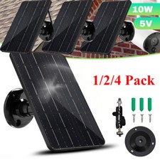 10W 5V Solar Panel USB C Power CCTV Camera Security Cam Battery Charger Outdoor