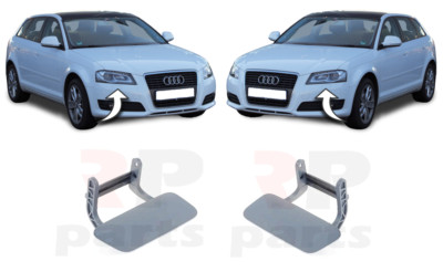 Für Audi A3 08-12 Neu Vorne Scheinwerfer Scheiben Deckel Für Malerei Paar Set