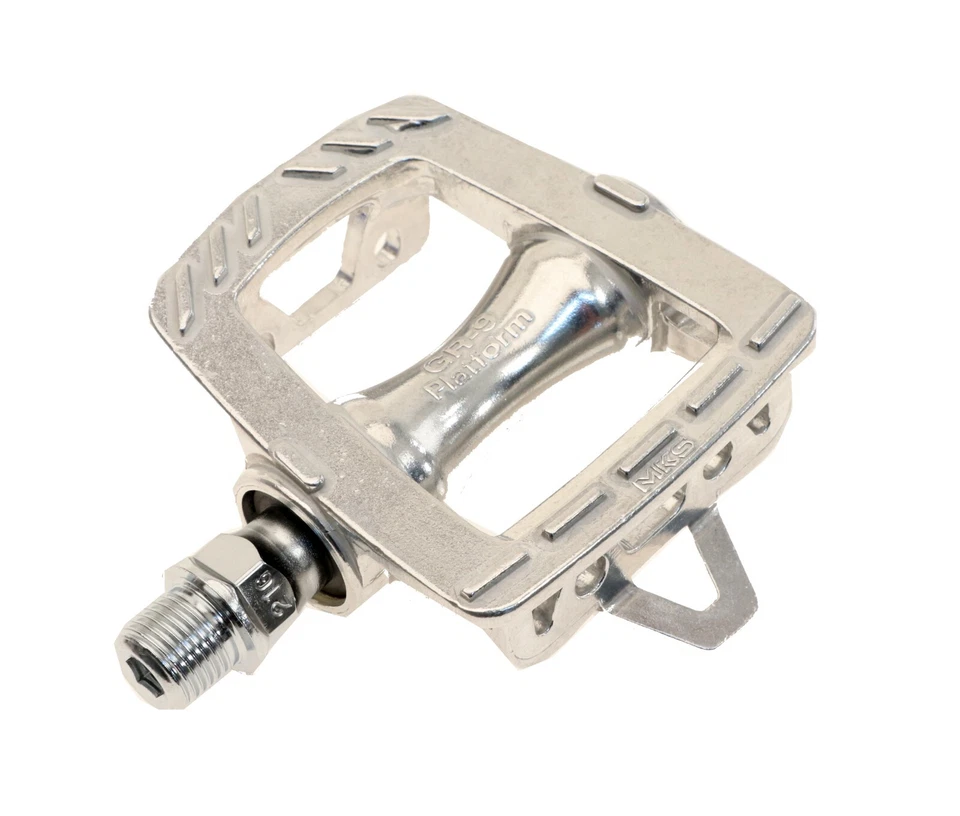 MKS GR-9 Alloy Road Pedals Silver Commuter Single Speed Fixed NEW in Box - Image 3 of 3