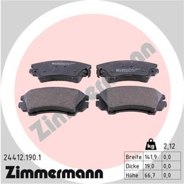 Zimmermann BremsbeläGe Vorne FüR Opel Astra J Chevrolet Malibu Camaro-image