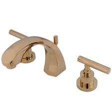 Kingston Brass KS498.CML Manhattan 1.2 GPM Widespread Bathroom - Brass