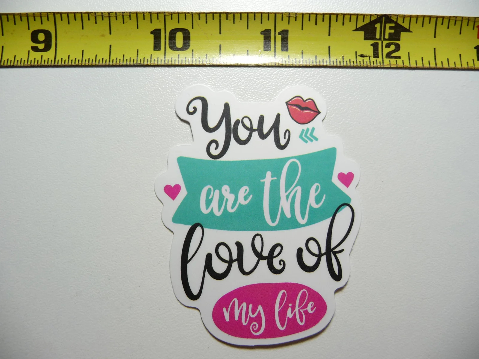 You Are The Love Of My Life Small Sticker Decal Motivational Positive Attitude