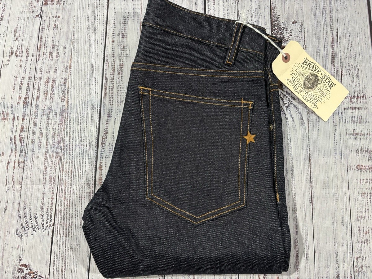 NEW Mens Brave Star Selvedge Jeans Sz 29 X 34 Slim Taper 0199