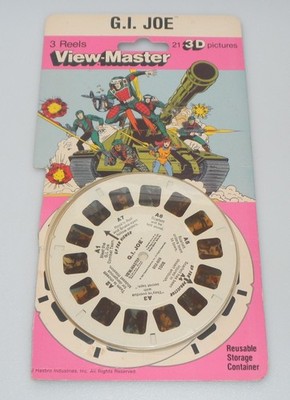Vintage 1982 G.I. GI Joe View Master 3D Reels Straight Arm Figure 3.75 ARAH Lot