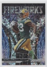 2021 Panini Prizm Fireworks No Huddle Prizm Aaron Jones #F-4 1oa8