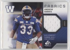 2021 SP Game Used Edition CFL Fabrics Andrew Harris #AH 0q69