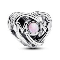 Pandora Offen Gearbeitetes Mama & Herz Charm 793233C01