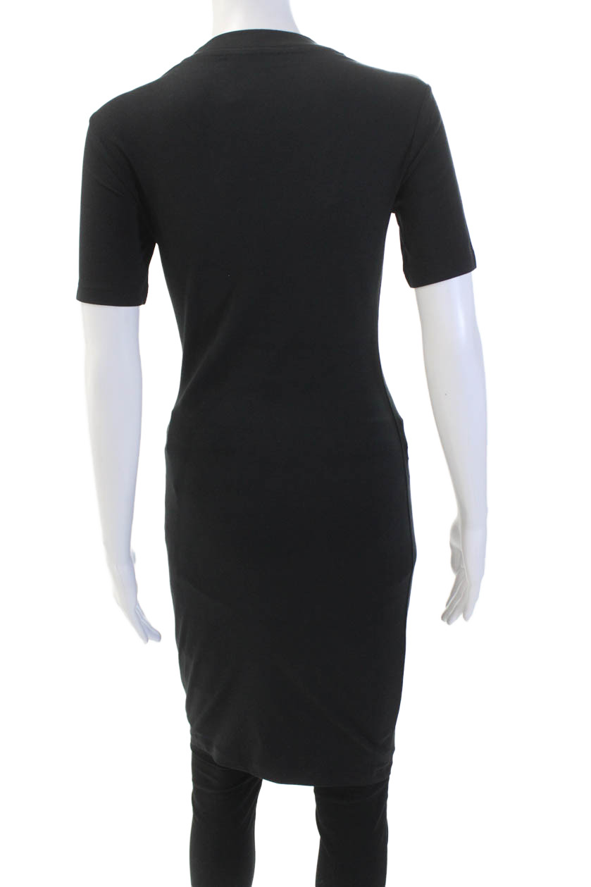 Versace Jeans Couture Womens Stretch Round Neck Short Sleeve Top Black Size S thumbnail 3