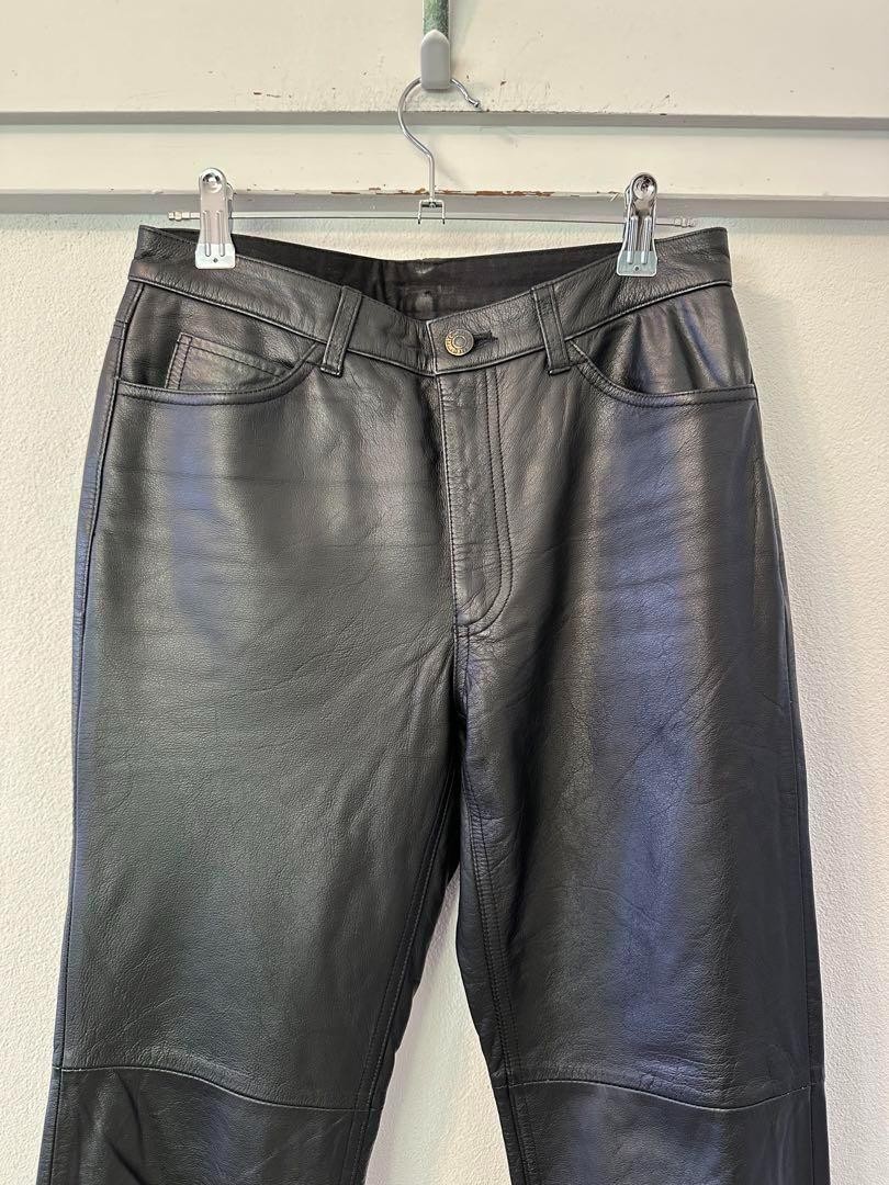 パンツ Yohji Yamamoto 90s Leather Straight Pant Yohji Yamamoto '90s Leather Pants — scatterbrain archives