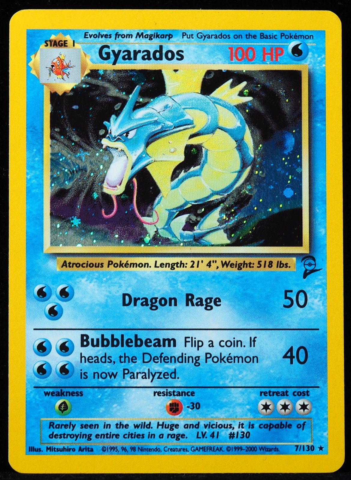 Gyarados #7/130 Base Set 2 NM Pokemon Card
