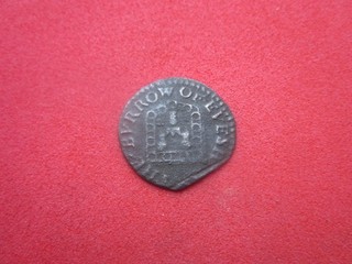 Evesham in Worcestershire town halfpenny token for necessary exchange.