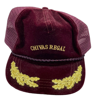 Chivas Regal Trucker Hat Cap Vintage Mesh Snapback Dark Purple Collectible Rare