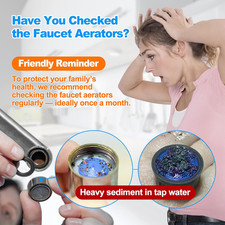 Upgraded Portable 5-in-1 Faucet Aerator Removal Tool, 304 Stainless Steel Min...