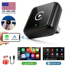 Mini 2in1 Wireless CarPlay/Android Auto Adapter USB Plug Play Dongle US