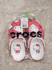 Hello Kitty x Crocs Adult Red Classic Clog, m3/w5, 210575-90H, New 