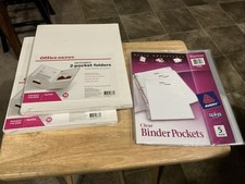 Office Depot Laminated 2 Pocket Folders 2 10 Packs Avery Binder Pockets 5ct