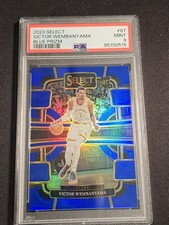 PSA 9 2023-24 Panini Select - Concourse Victor Wembanyama #87 Blue Prizm (RC)