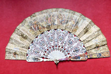 19th Century Beautifully Painted Fan