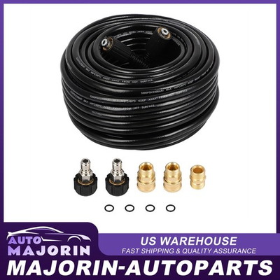 #ad 100FT High Pressure Washer Hose 3200 PSI M22 14MM Power Washer Extension Hose $48.79