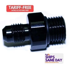 Nitrous Express 11721, One Black Aluminum 4An Bottle Nipple For New Lightning 45