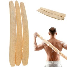 3 PCS 27.6-31.5 inch Large Natural Loofah Sponge Organic Exfoliating Scrubber...