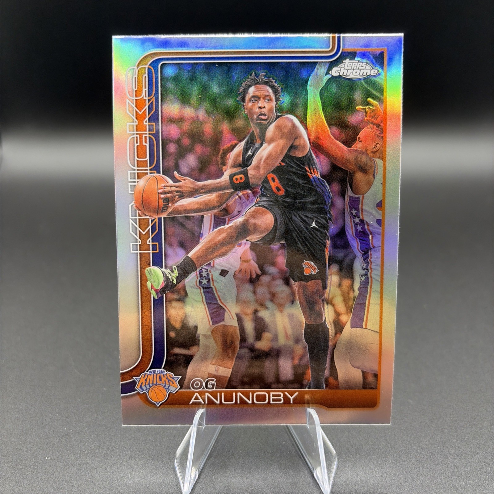 2025-26 Topps Chrome Updated OG Anunoby #43 Refractor New York Knicks