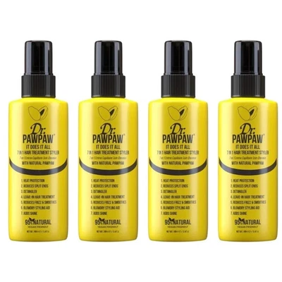 Dr Paw Paw 7 In 1 Hair Treatment Styler, 100ml x 4
