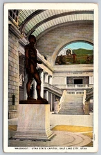 Postcard Utah Salt Lake City  Massasoit Utah State Capitol