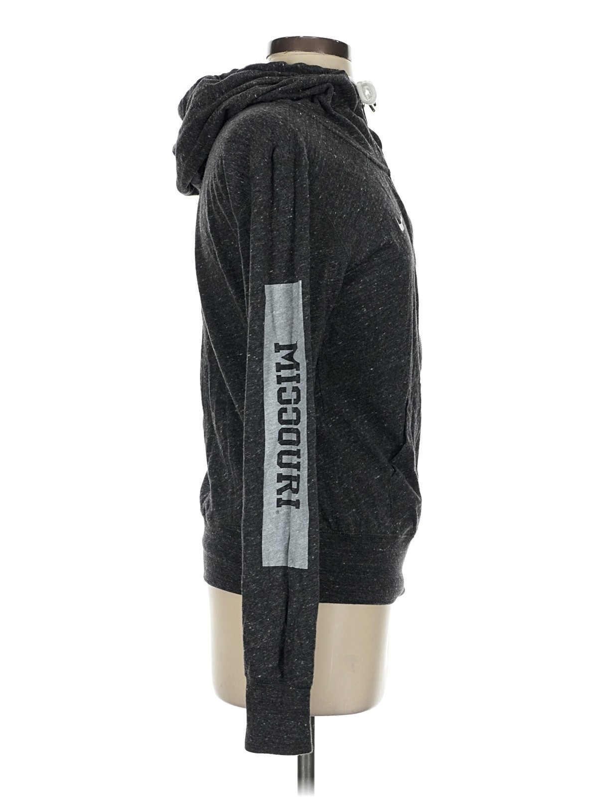 Nike Women Gray Zip Up Hoodie S thumbnail 3