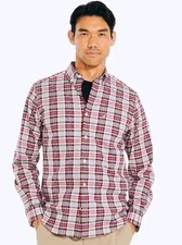 NAUTICA MEN'S CLASSIC FIT SHIRT NAUTICA FLEX WRINKLE RESISTANT LS BF SIZE XXL