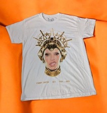 Beyoncé Cowboy Carter 2025 Tour Golden Crown Spurs Country White T-shirt Size M