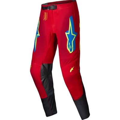 Alpinestars Cross Hose Supertech Maker - Bright Rot/Fluo Gelb