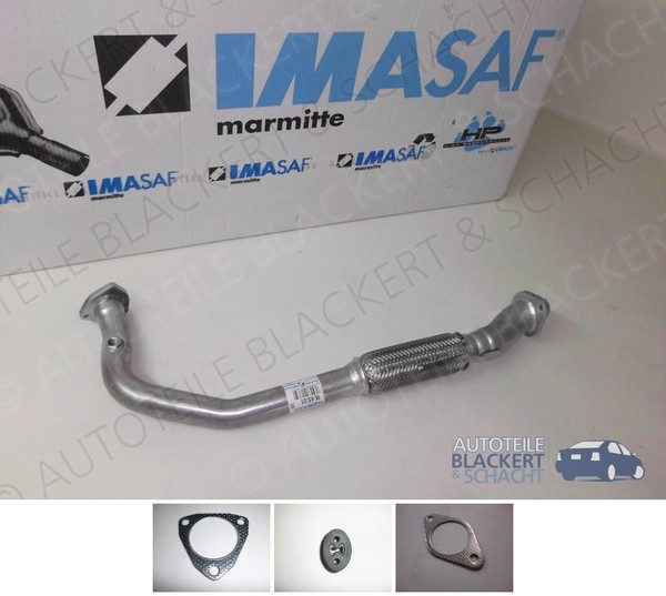 Imasaf Auspuff Hosenrohr Abgasrohr für Fiat Punto + Cabriolet + Van / Lancia Y-image