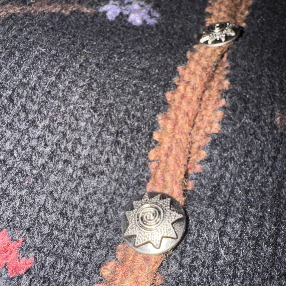 Cárdigan Suéter de Lana Nomadic Traders Floral Naturaleza Patchwork De Colección Talla M Foto 2 de 4